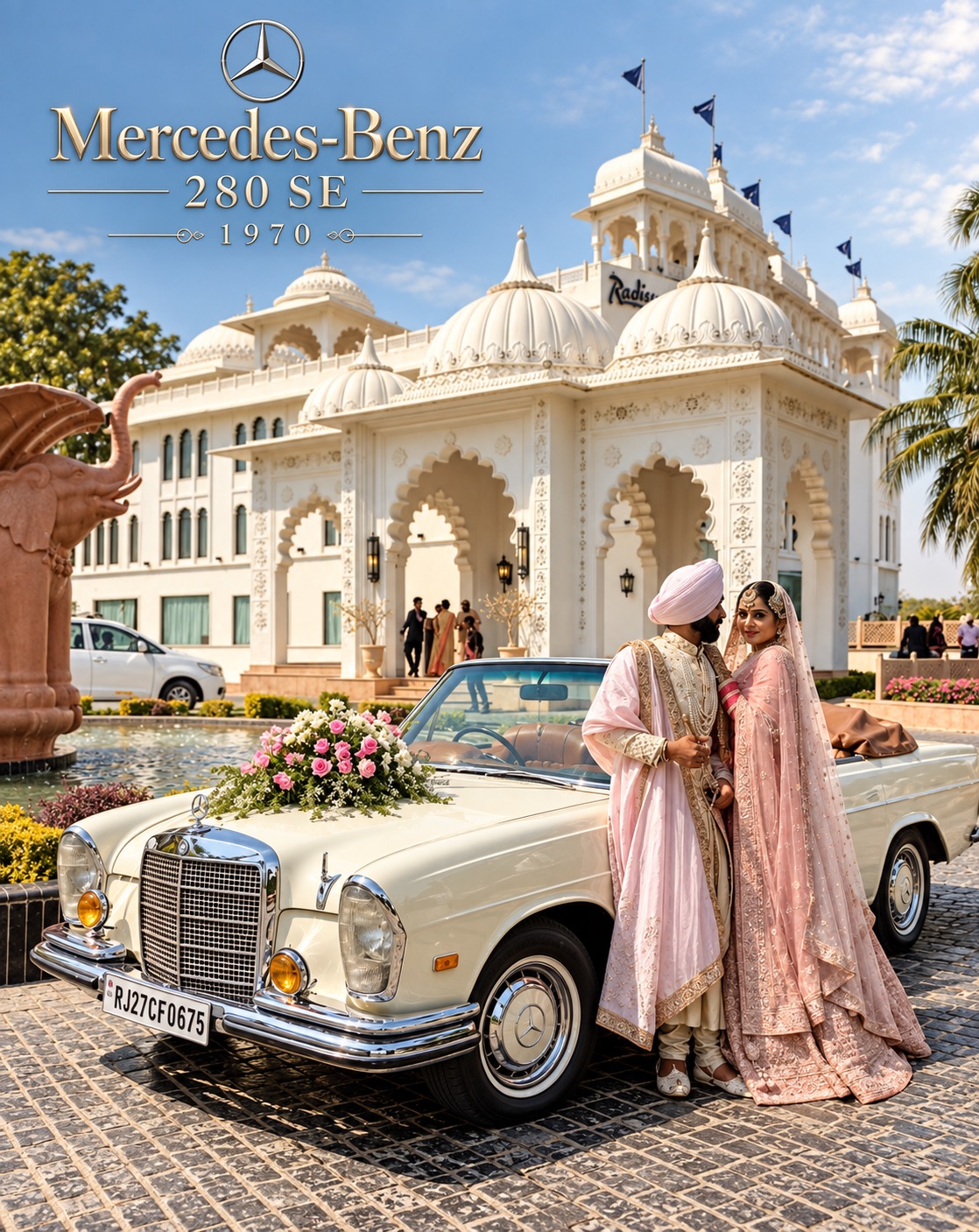 Mercedes-Benz 280 SE, 1970 — palace arrival
